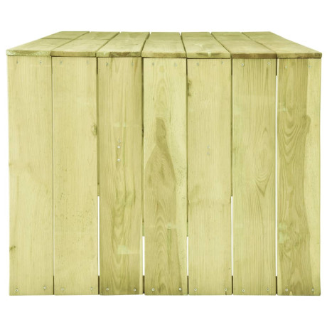 vidaXL Tuintafel 220x101,5x80 cm geïmpregneerd grenenhout afbeelding3 - 1