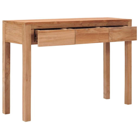 vidaXL Wandtafel 110x35x75 cm massief teakhout afbeelding3 - 1