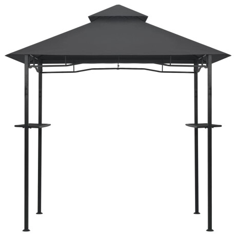 vidaXL Barbecue paviljoen 240x150x255 cm staal antraciet afbeelding3 - 1