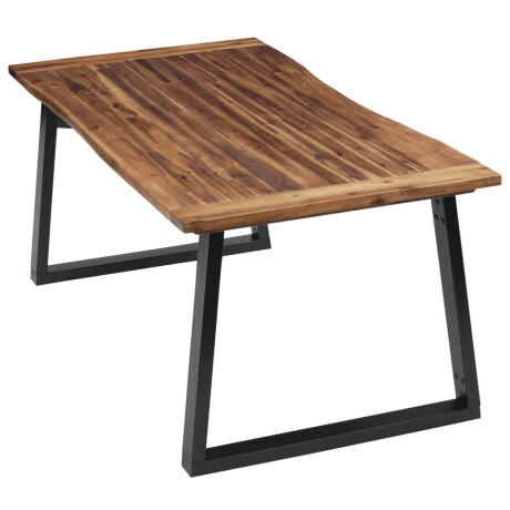 vidaXL Eettafel 180x90cm massief acaciahout afbeelding3 - 1
