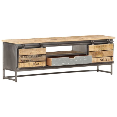 vidaXL Tv-meubel 120x30x40 cm massief mangohout afbeelding3 - 1