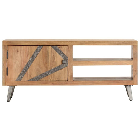 vidaXL Salontafel 90x45x40 cm massief acaciahout afbeelding3 - 1