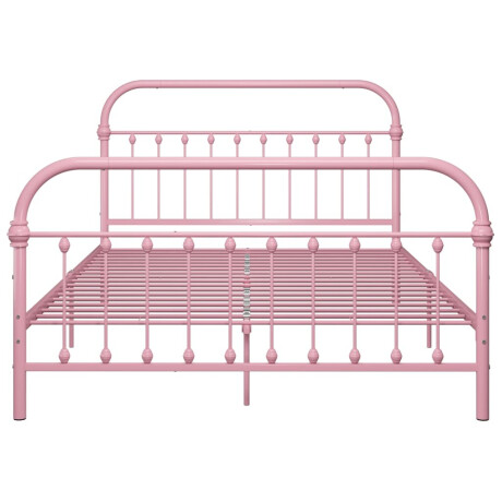 vidaXL Bedframe metaal roze 140x200 cm afbeelding3 - 1