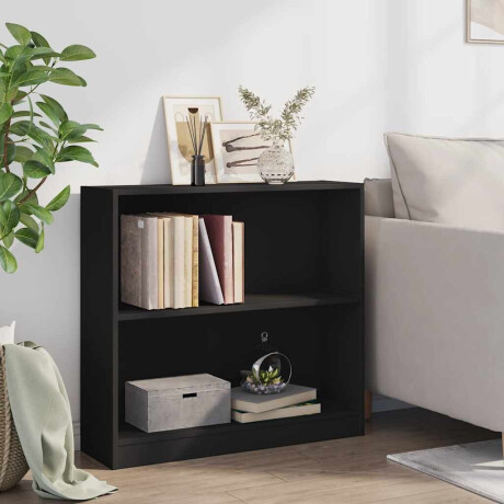 vidaXL Boekenkast 80x24x75 cm bewerkt hout zwart afbeelding3 - 1