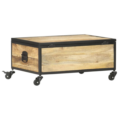 vidaXL Salontafel 70x50x33 cm massief mangohout afbeelding3 - 1