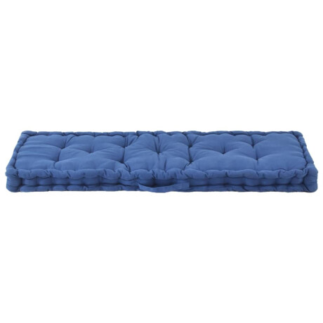 vidaXL Palletvloerkussen 120x40x7 cm katoen lichtblauw afbeelding3 - 1