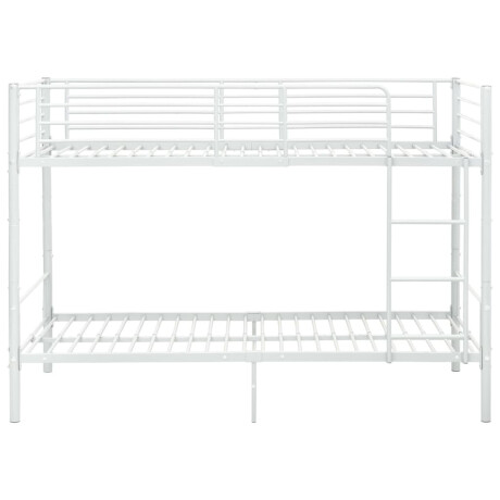 vidaXL Stapelbed metaal wit 90x200 cm afbeelding3 - 1