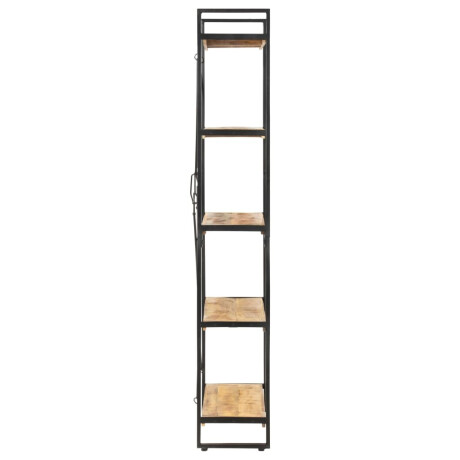 vidaXL Boekenkast met 5 schappen 140x30x180 cm massief mangohout afbeelding3 - 1