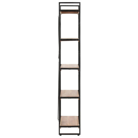 vidaXL Boekenkast met 5 schappen 90x30x180 cm massief acaciahout afbeelding3 - 1