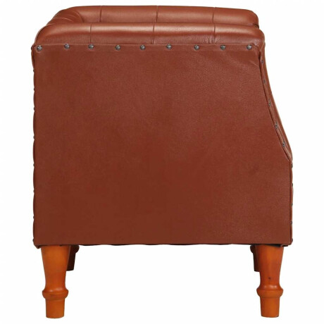 vidaXL Fauteuil echt leer bruin afbeelding3 - 1