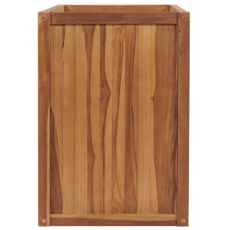 vidaXL Plantenbak verhoogd 100x50x70 cm massief teakhout afbeelding3 - 1