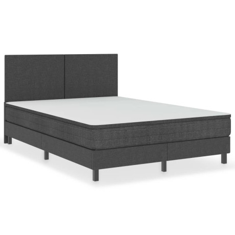 vidaXL Hoofdbord 160x200 cm stof donkergrijs afbeelding3 - 1