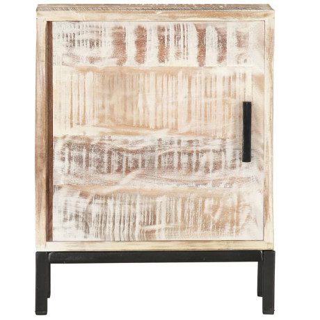 vidaXL Nachtkastje 40x30x50 cm massief acaciahout afbeelding3 - 1