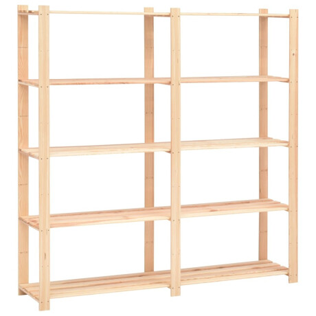 vidaXL Opbergrekken 5-laags 5 st 170x38x170 cm grenenhout 500 kg afbeelding3 - 1