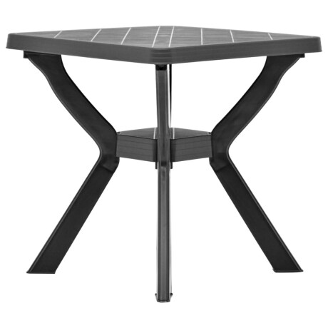 vidaXL Bistrotafel 70x70x72 cm kunststof antraciet afbeelding3 - 1