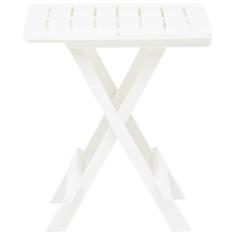 vidaXL Tuintafel inklapbaar 45x43x50 cm kunststof wit afbeelding3 - 1