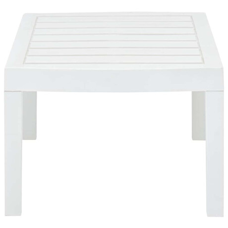 vidaXL Tuintafel 78x55x38 cm kunststof wit afbeelding3 - 1