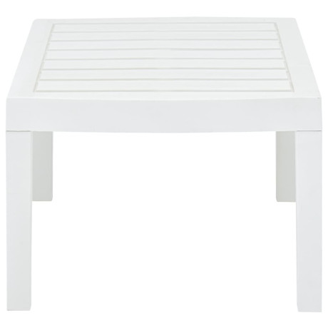 vidaXL Tuintafel 78x55x38 cm kunststof wit afbeelding3 - 1