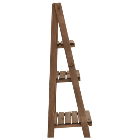 vidaXL Plantenstandaard 3-laags met bord 40x30x90 cm massief vurenhout afbeelding3 - 1