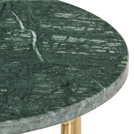 vidaXL Salontafel 40x40x40 cm echt steen met marmeren textuur groen afbeelding3 - 1