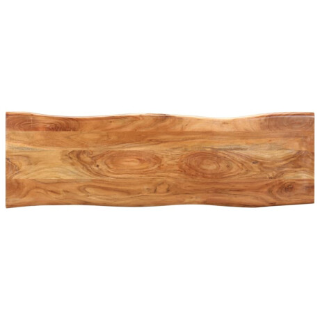 vidaXL Boomstambankje 110 cm massief acaciahout en staal afbeelding3 - 1