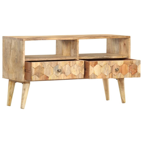 vidaXL Tv-meubel 90x30x50 cm massief mangohout afbeelding3 - 1