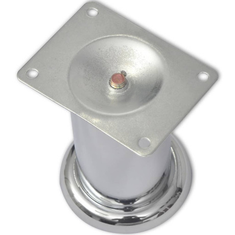 vidaXL Bankpoten 8 st rond 60 mm chroomkleurig afbeelding3 - 1