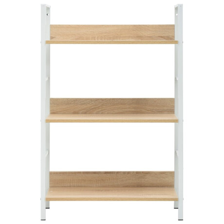 vidaXL Boekenkast 3 schappen 60x27,6x90,5 cm bewerkt hout eikenkleurig afbeelding3 - 1