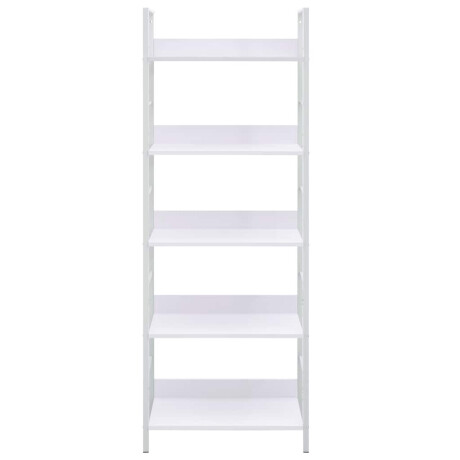 vidaXL Boekenkast met 5 schappen 60x27,6x158,5 cm bewerkt hout wit afbeelding3 - 1
