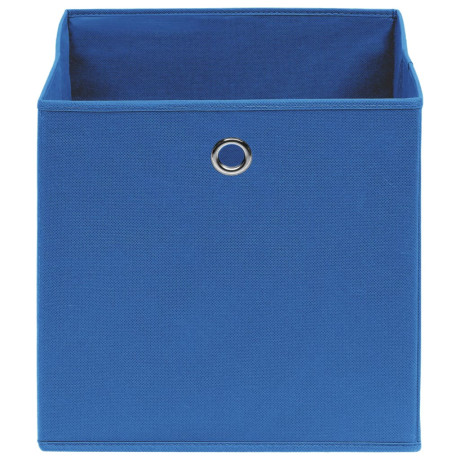 vidaXL Opbergboxen 4 st 32x32x32 cm stof blauw afbeelding3 - 1