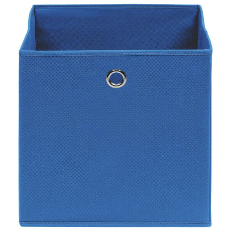 vidaXL Opbergboxen 10 st 32x32x32 cm stof blauw afbeelding3 - 1