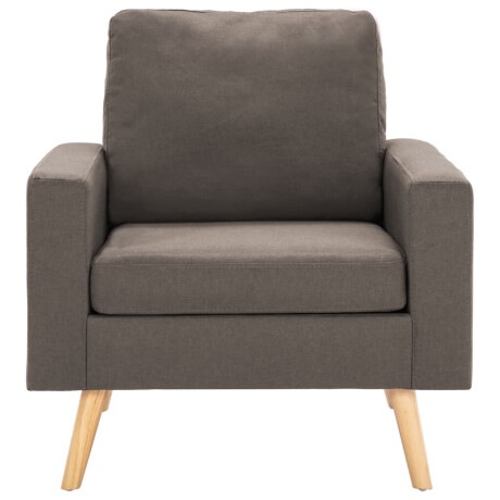 vidaXL Fauteuil stof taupe afbeelding3 - 1