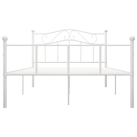 vidaXL Bedframe metaal wit 160x200 cm afbeelding3 - 1