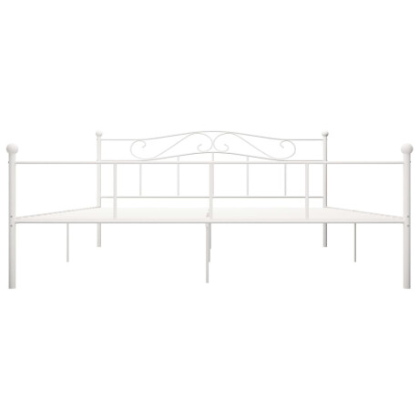 vidaXL Bedframe metaal wit 180x200 cm afbeelding3 - 1