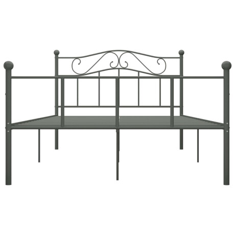 vidaXL Bedframe metaal grijs 120x200 cm afbeelding3 - 1