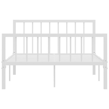 vidaXL Bedframe metaal wit 120x200 cm afbeelding3 - 1