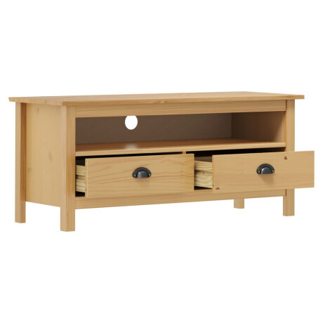 vidaXL Tv-meubel Hill 110x40x47 cm grenenhout honingbruin afbeelding3 - 1
