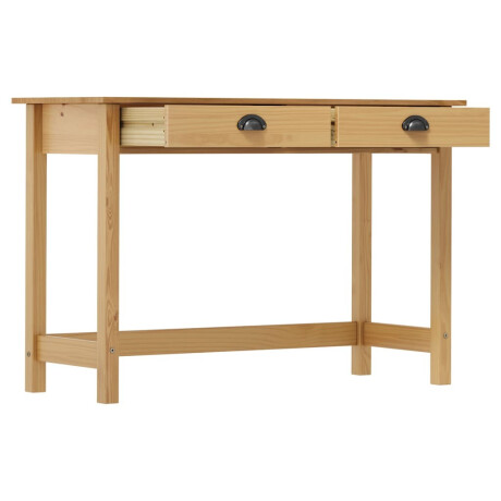 vidaXL Wandtafel Hill 2 lades 110x45x74 cm massief grenenhout afbeelding3 - 1
