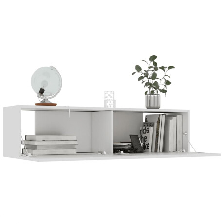 vidaXL Tv-meubel 120x30x30 cm bewerkt hout wit afbeelding3 - 1