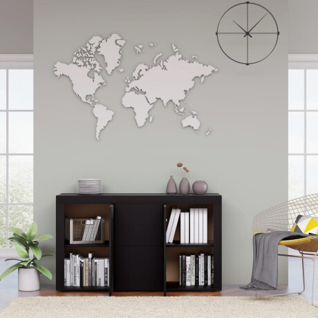 vidaXL Dressoir 120x36x69 cm bewerkt hout zwart afbeelding3 - 1