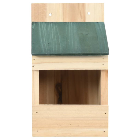 vidaXL Vogelhuisjes 4 st 12x16x20 cm vurenhout afbeelding3 - 1