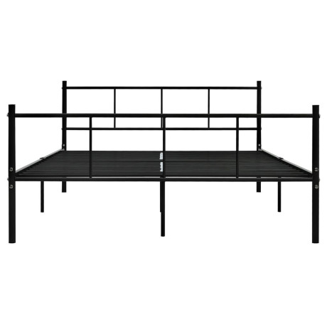 vidaXL Bedframe metaal zwart 120x200 cm afbeelding3 - 1