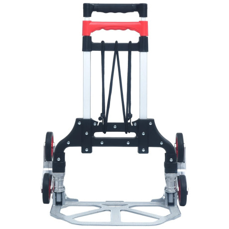 vidaXL Traptrolley inklapbaar 70 kg aluminium zilverkleurig afbeelding3 - 1