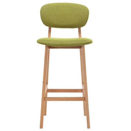 vidaXL Barkrukken 2 st stof groen afbeelding3 - 1