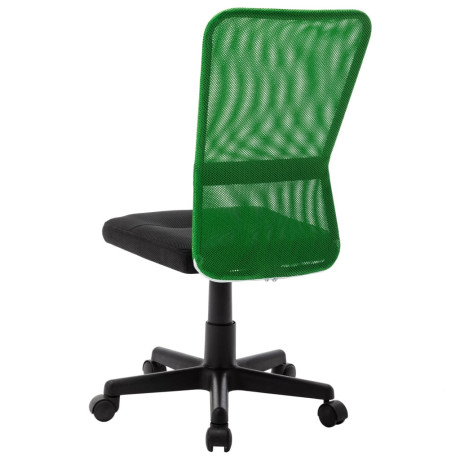 vidaXL Kantoorstoel 44x52x100 cm mesh stof zwart en groen afbeelding3 - 1
