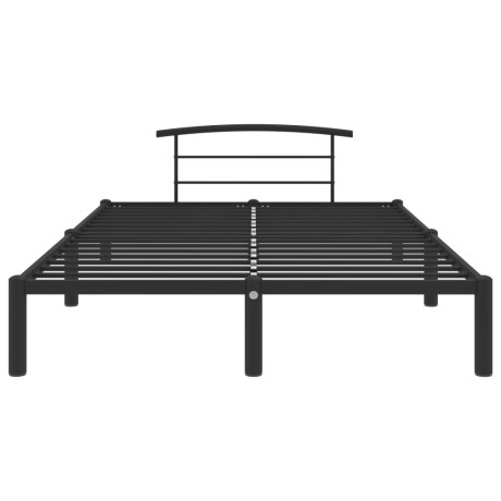 vidaXL Bedframe metaal zwart 140x200 cm afbeelding3 - 1