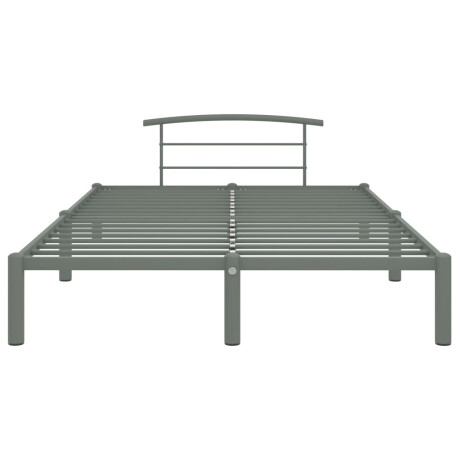 vidaXL Bedframe metaal grijs 160x200 cm afbeelding3 - 1