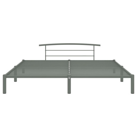 vidaXL Bedframe metaal grijs 200x200 cm afbeelding3 - 1