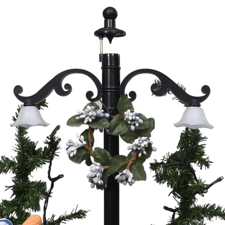 vidaXL Kerstboom sneeuwend met paraplubasis 75 cm PVC blauw afbeelding3 - 1