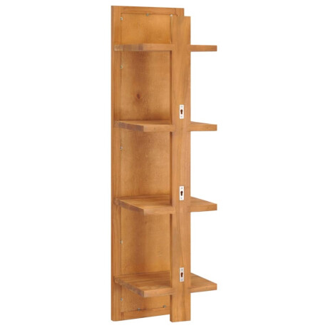 vidaXL Wandspiegel met schappen 30x30x120 cm massief teakhout afbeelding3 - 1